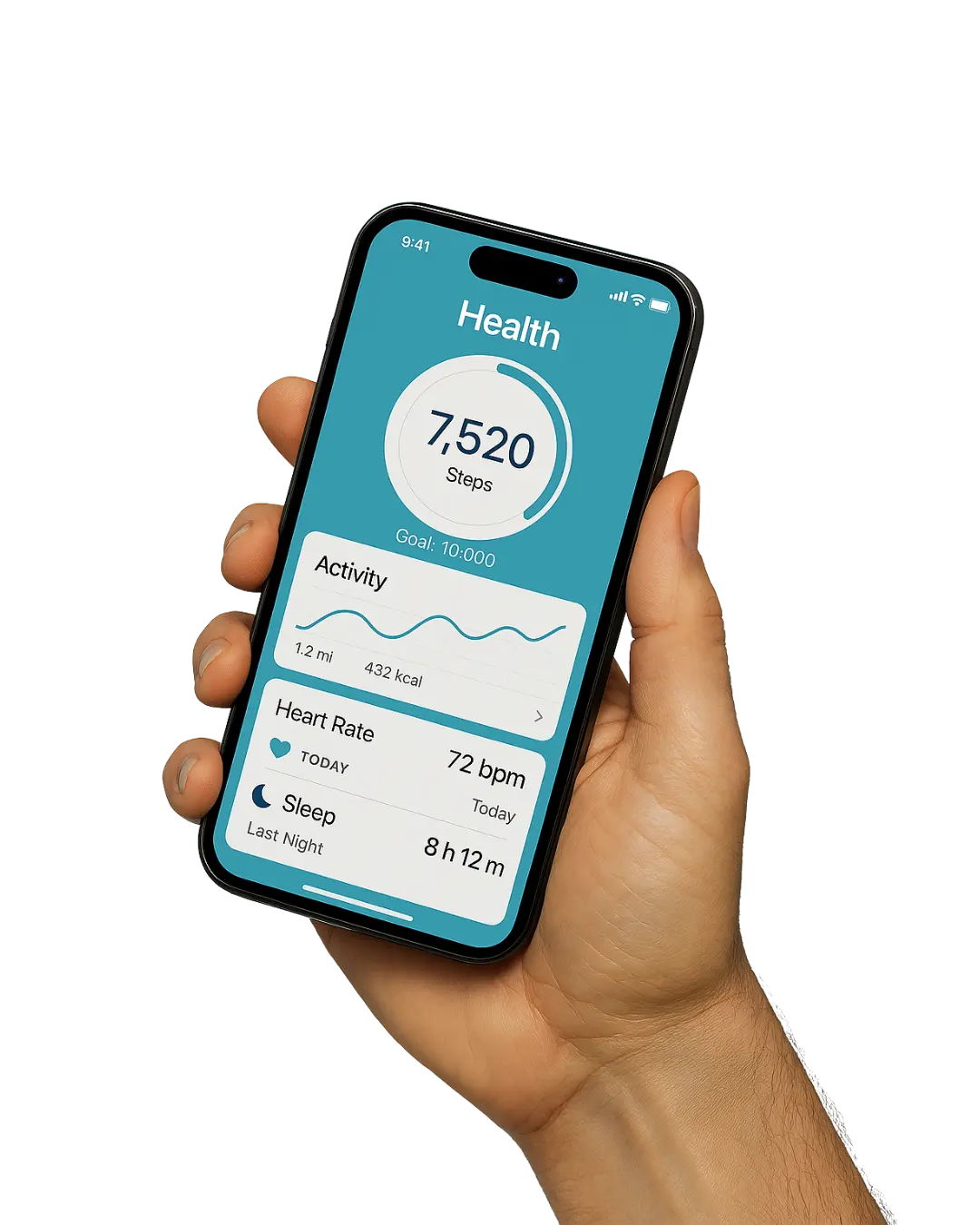 App screen showing map view